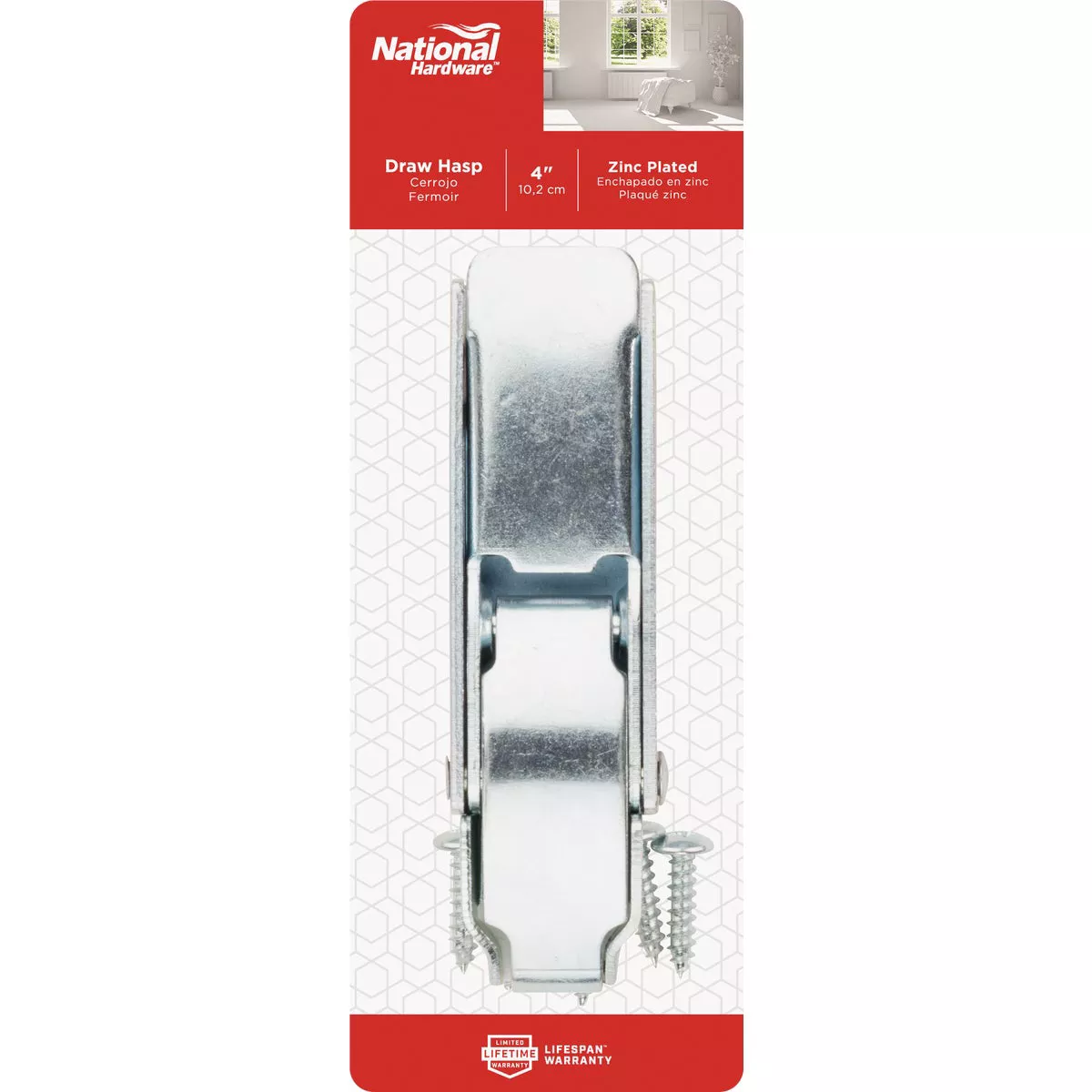 National Hardware 4 In. Zinc Draw Hasp - photo 2