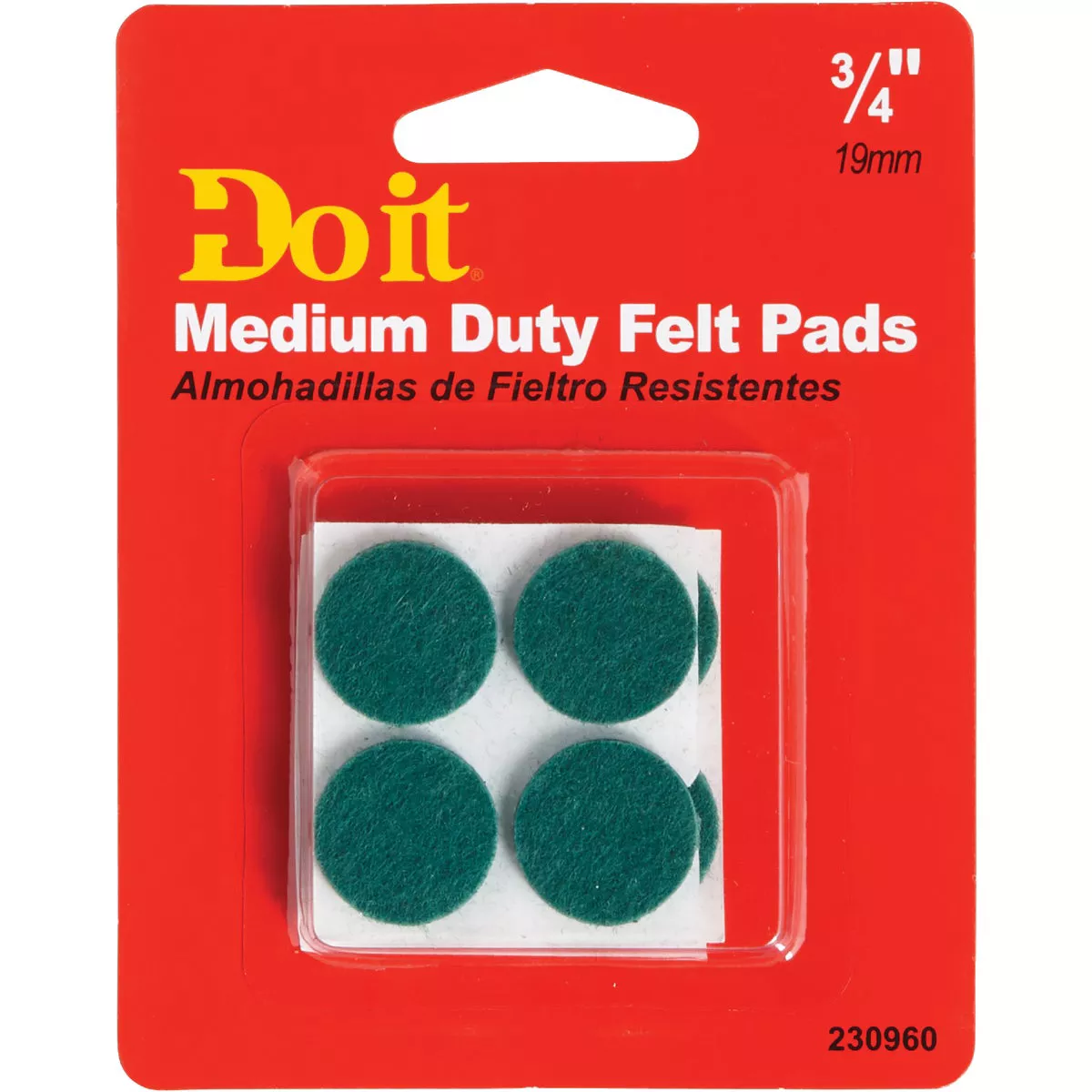 Do it 3/4 In. Green Round Felt Pad (12-Count) - photo 2