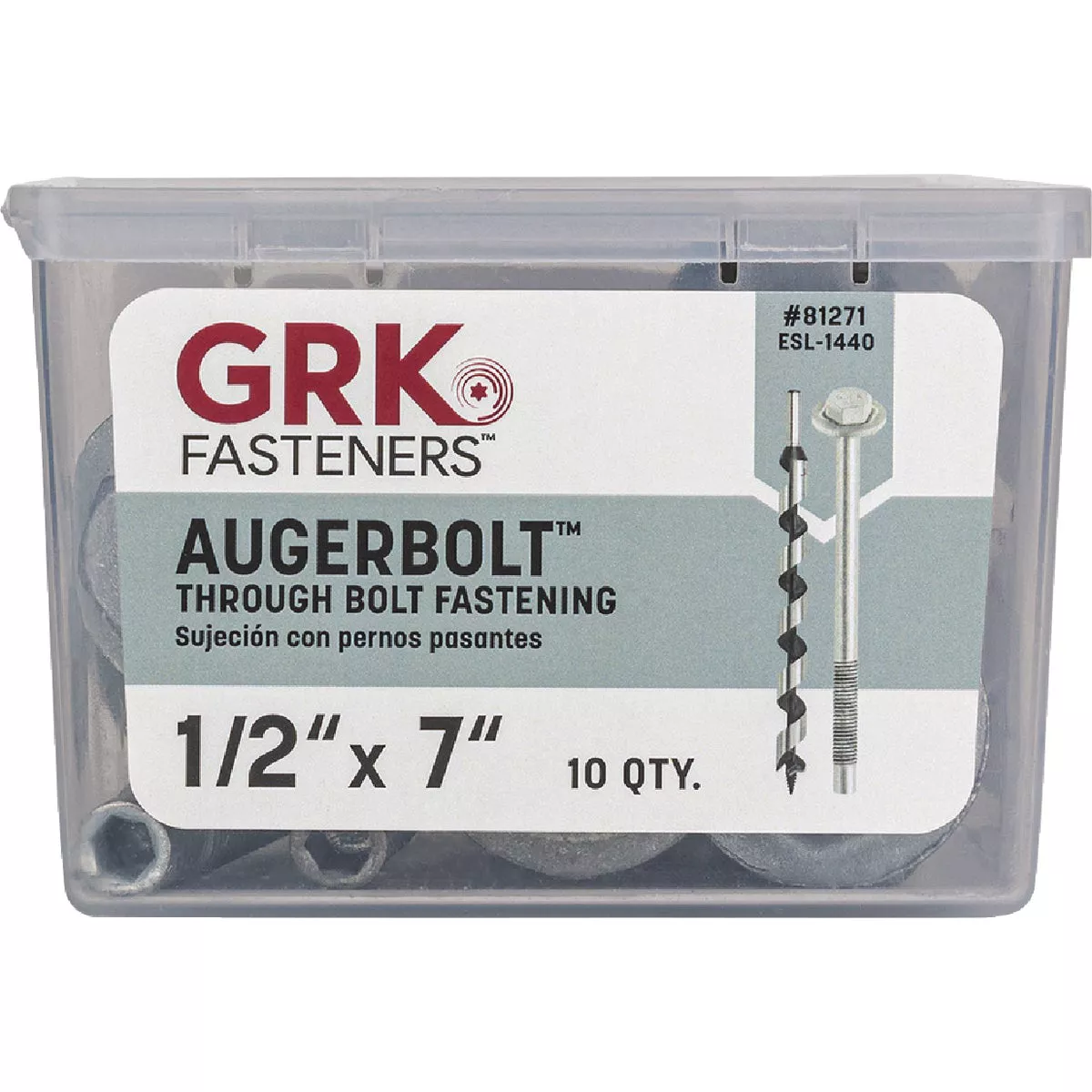 GRK AugerBolt 1/2 In. x 7 In. Galvanized Hex Through Bolt (10 Ct.) - photo 5