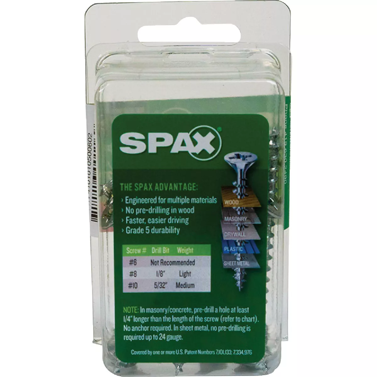 SPAX #10 x 2-1/2 In. Unidrive (Combo Drive) Flat Head Zinc (Interior) Multi-Purpose Construction Screw (12 Ct.) - photo 5