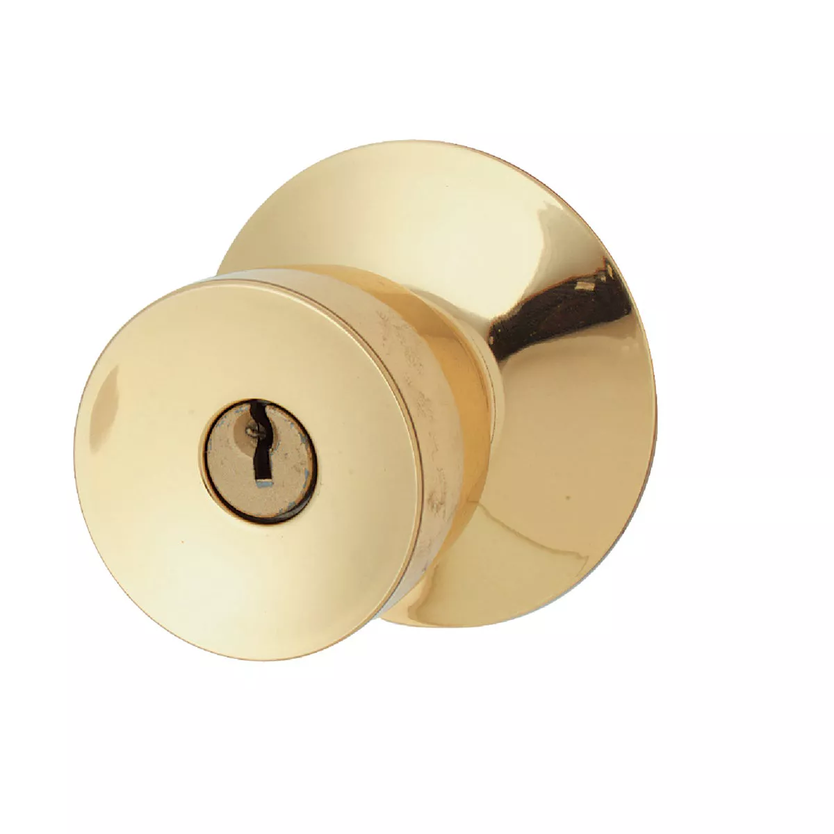 Schlage Bell Bright Brass Entry Door Knob