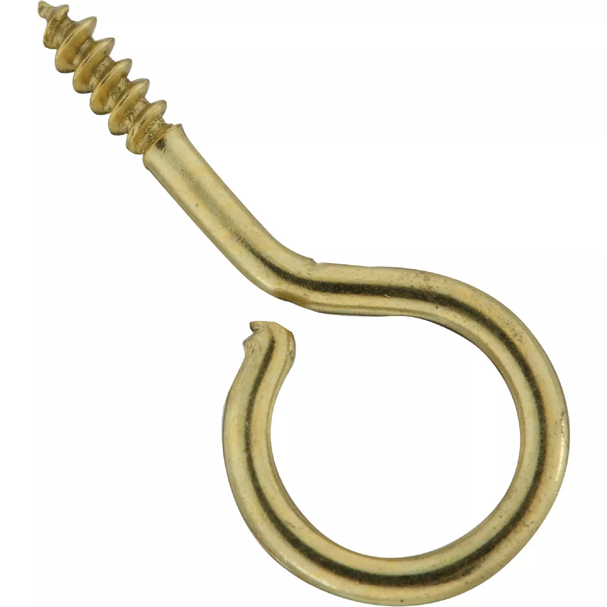 National Hardware #14 Brass Large Screw Eye (6 Ct.)