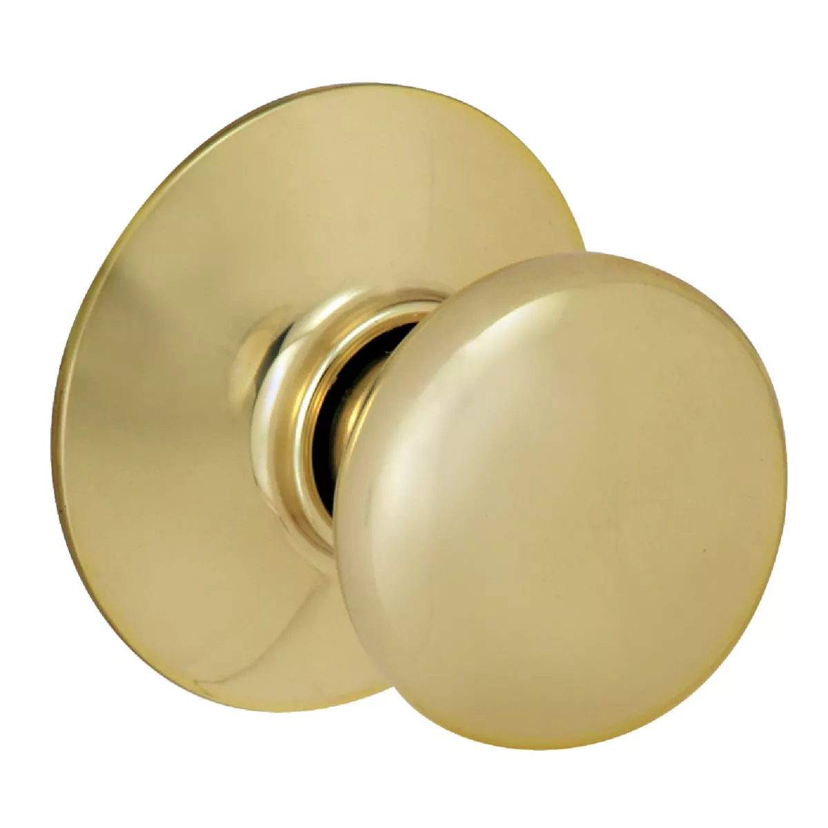 Schlage Plymouth Bright Brass Hall & Closet Door Knob