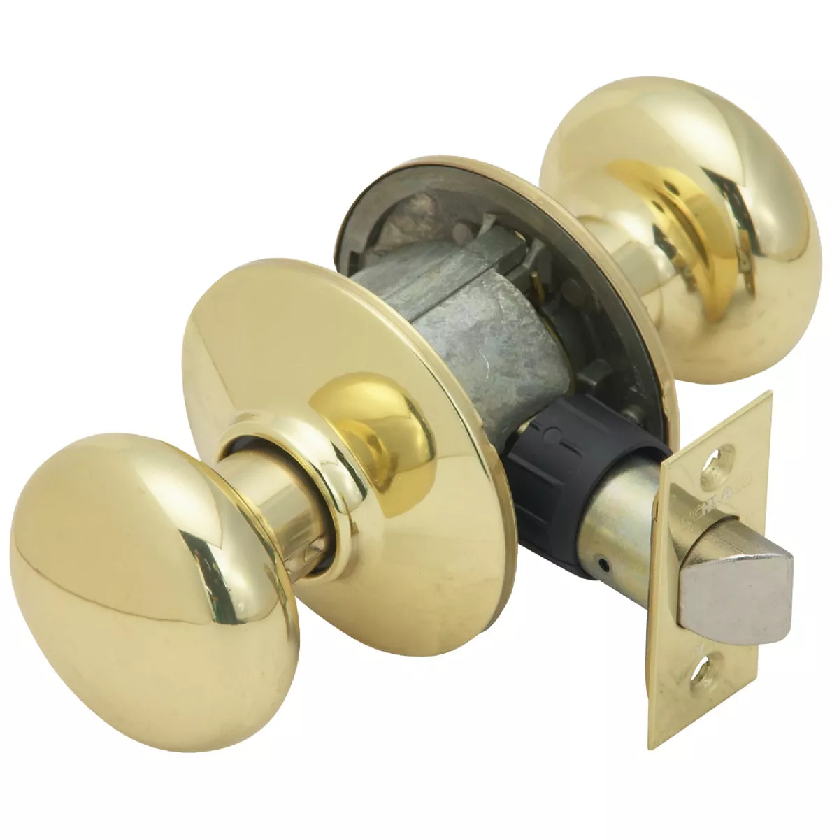 Schlage Plymouth Bright Brass Hall & Closet Door Knob - photo 2
