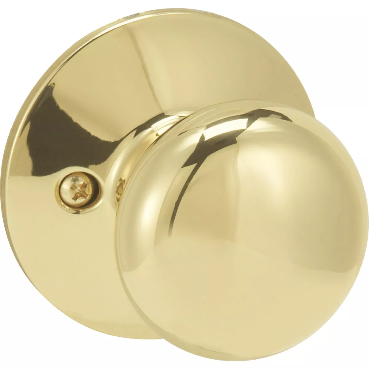 Schlage Plymouth Bright Brass Dummy Door Knob - photo 3