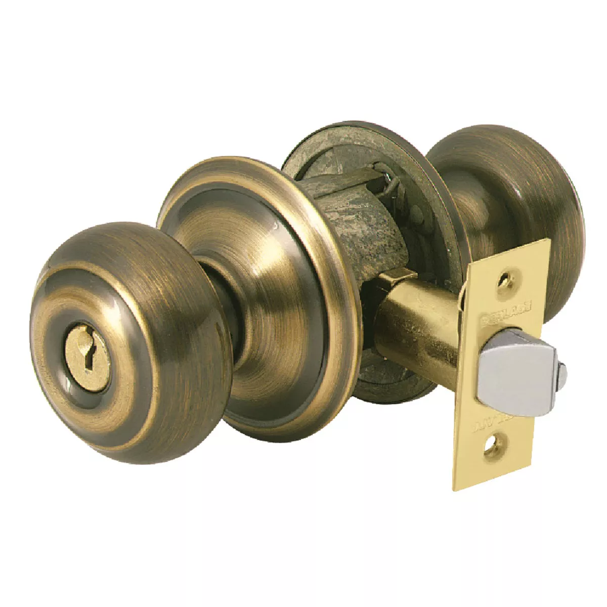 Schlage Georgian Antique Brass Entry Door Knob