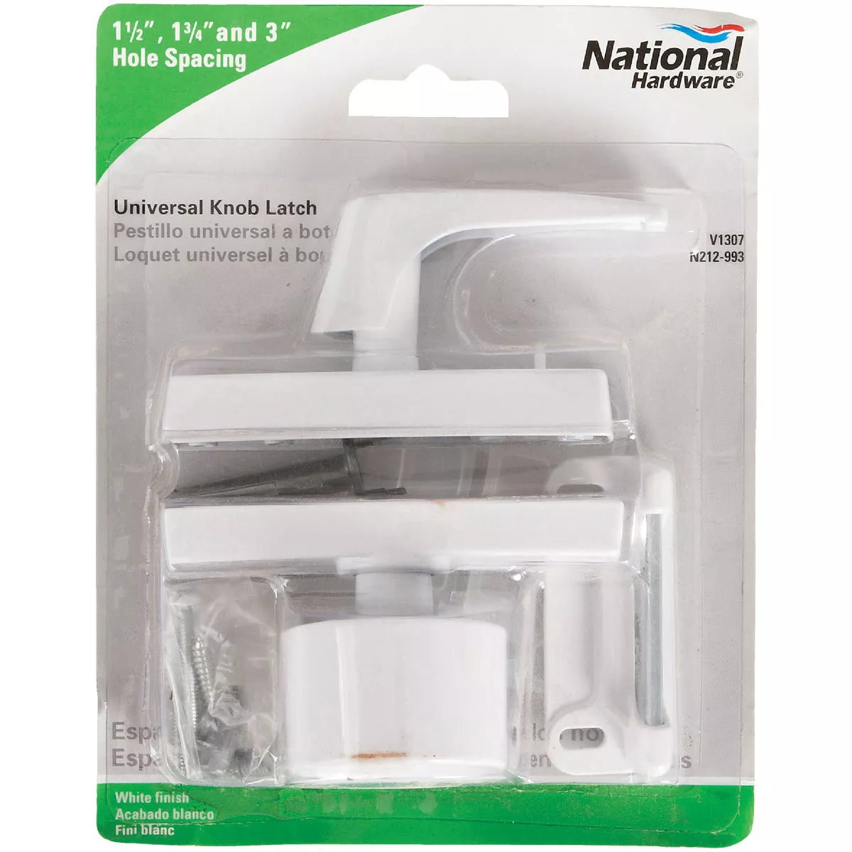National Hardware White Knob Latch - photo 2