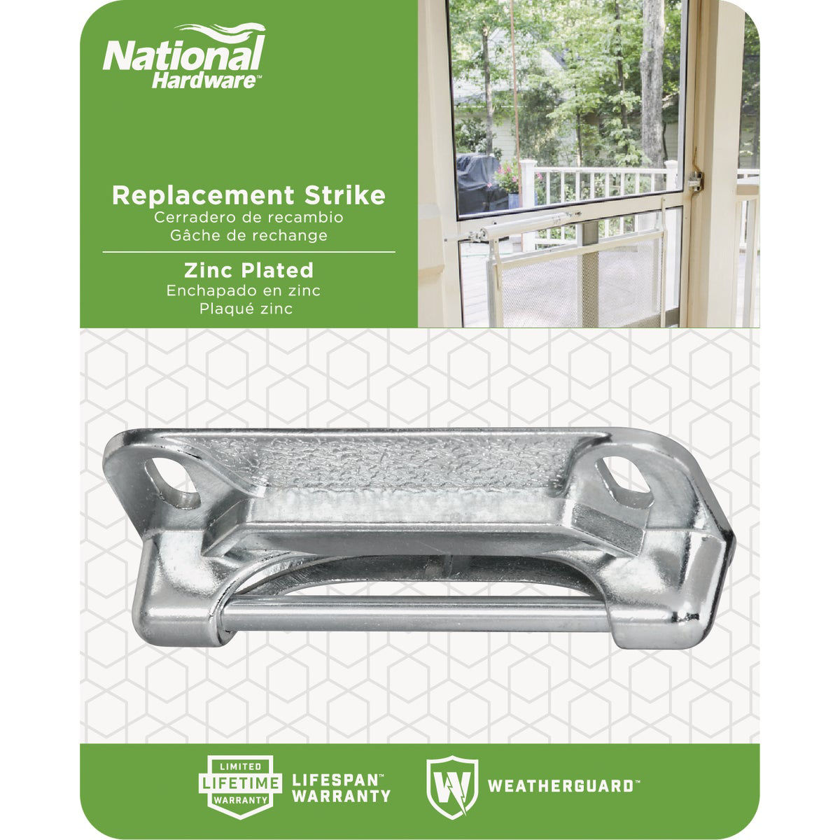 National Zinc Screen Door Strike Plate Do it Best