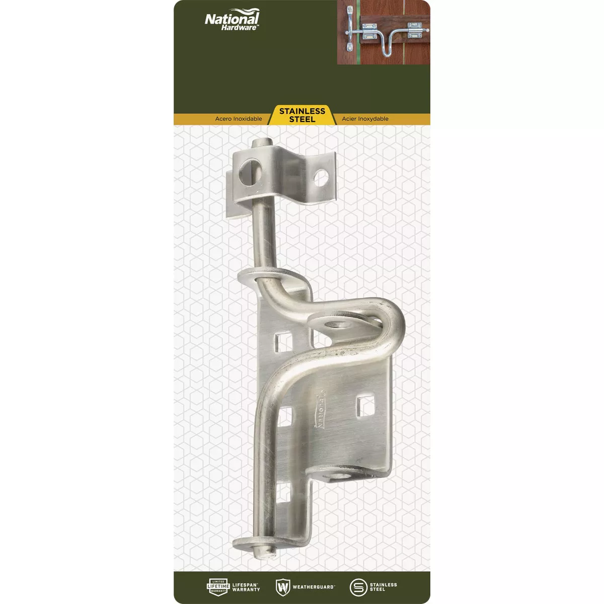 National Hardware Slide Action Bolt Latch