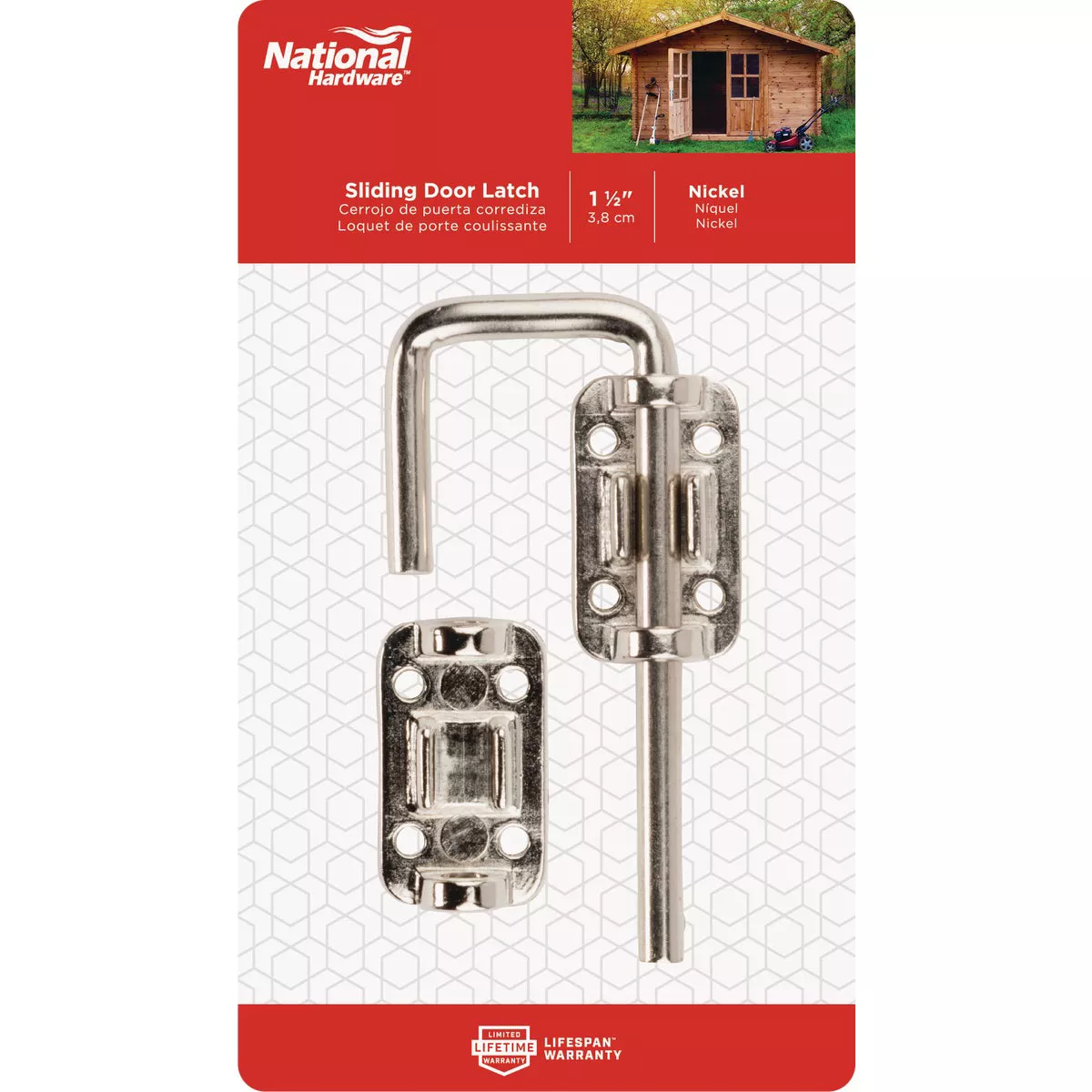 National Hardware Door 1-1/2 In. Nickel Slide Bolt - photo 2