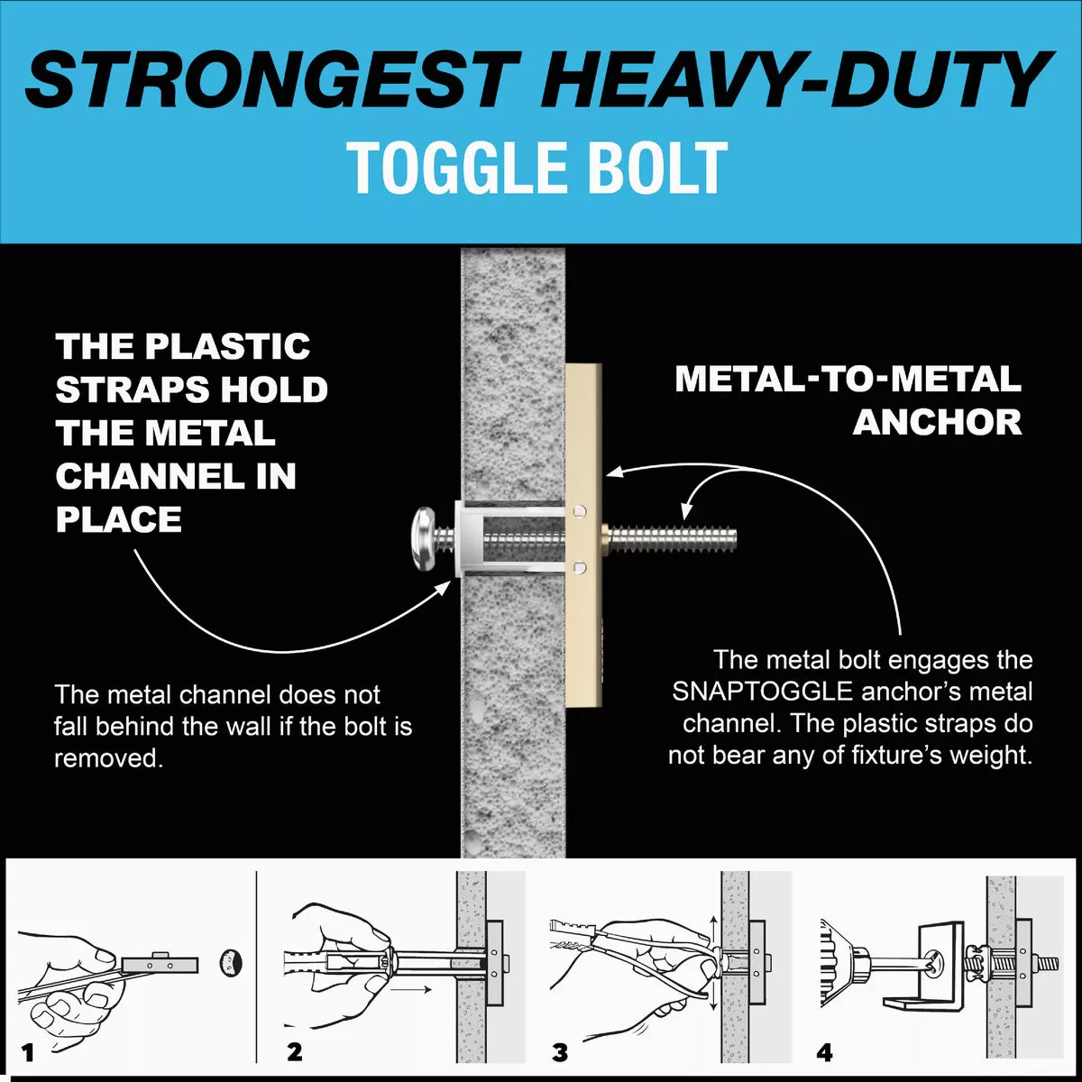 Toggler Snaptoggle 1/4 In.-24 x 2 In. Toggle Bolt (30-Ct.) - photo 5