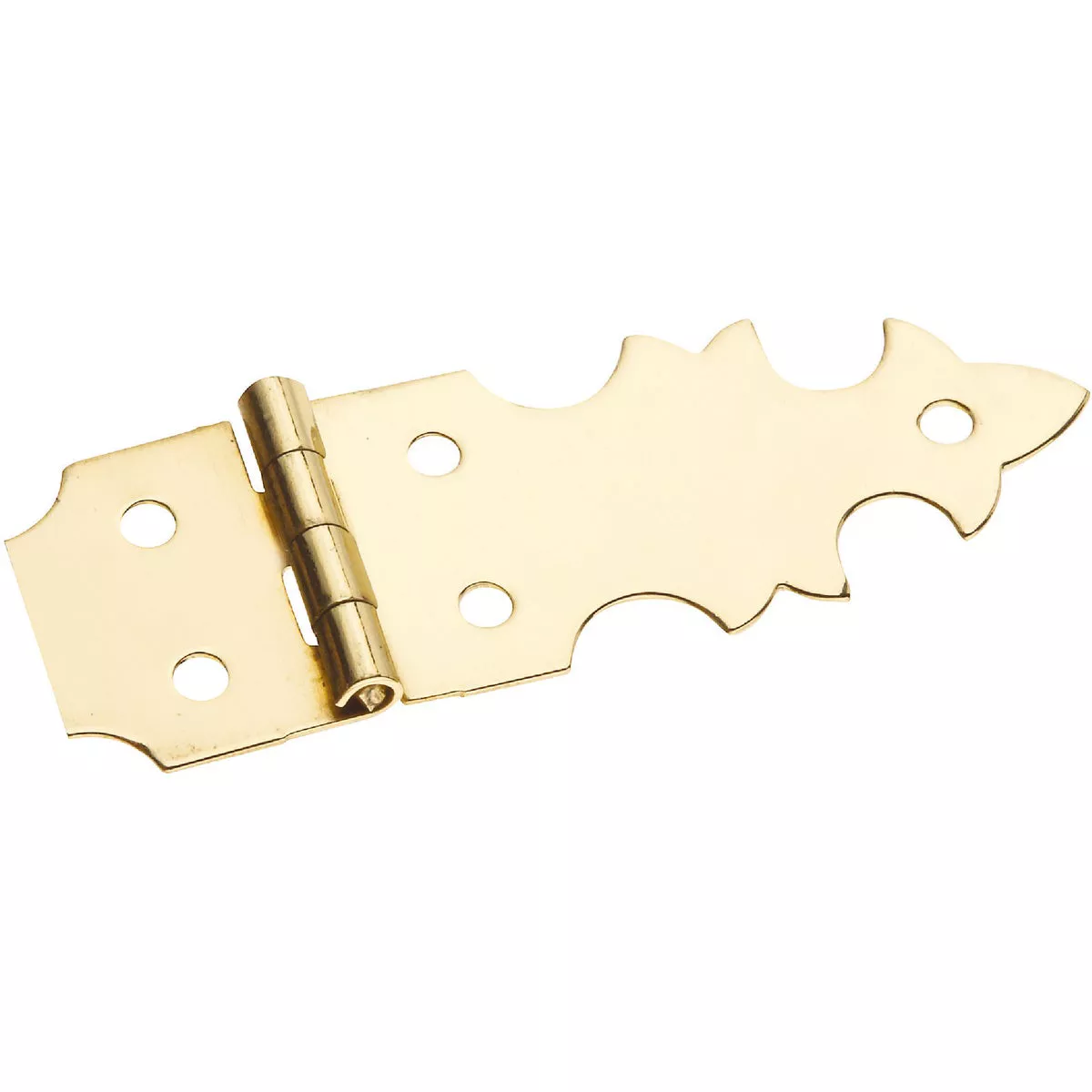 National 5/8 In. x 1-7/8 In. Brass Miniature Decorative Hinge (2-Pack)