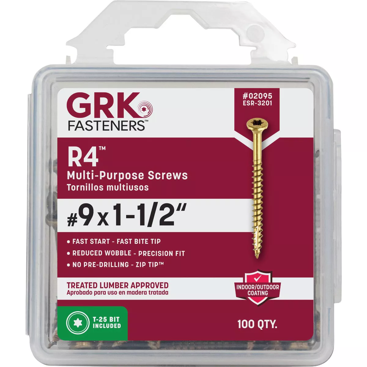 GRK R4 #9 x 1-1/2 In. Star Drive Multi-Purpose Wood Screw (100 Ct.) - photo 6