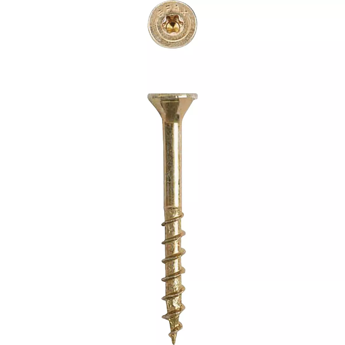 SPAX #8 x 1-1/2 In. Flat Head T-20+ Partial Thread Yellow Zinc (Interior) Wood Screw (3 Lb., 597-Count)