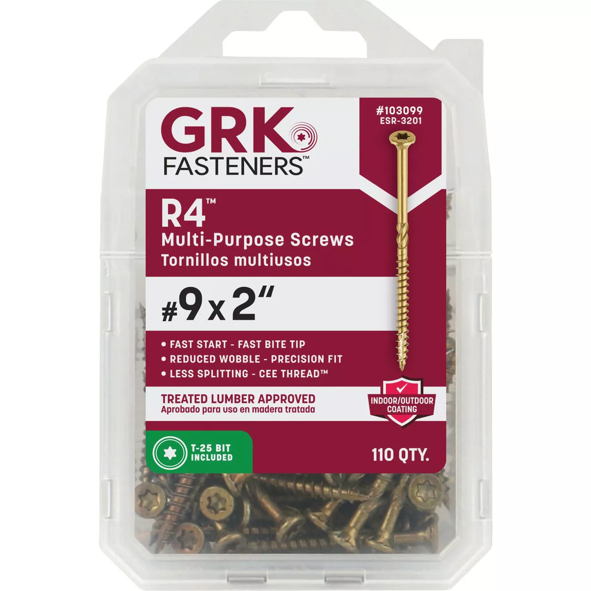 GRK R4 #9 x 2 In. Star Drive Multi-Purpose Wood Screw (110 Ct.) - photo 6