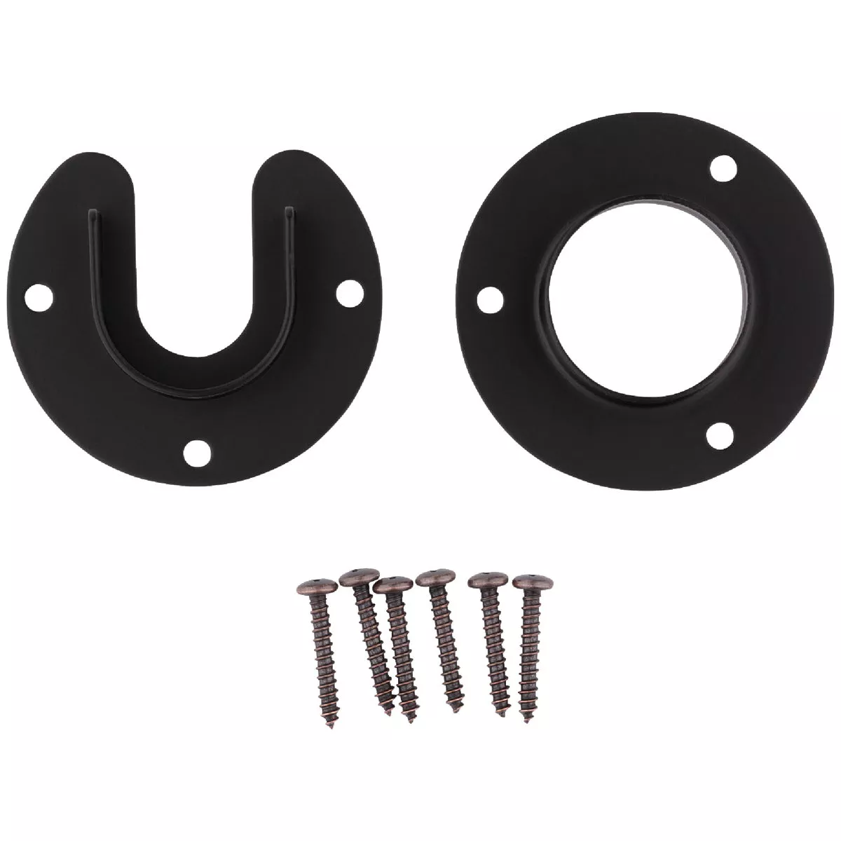 Stanley Home Designs 1-5/16 In. Zinc Closet Rod Socket, Oil Rubbed Bronze (2-Pack) - photo 3