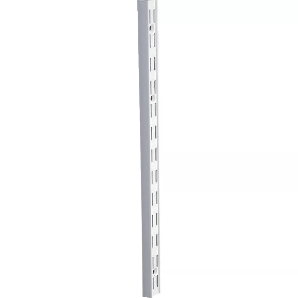 Knape & Vogt 82 Series 48 In. White Steel Heavy-Duty Double-Slot Shelf Standard