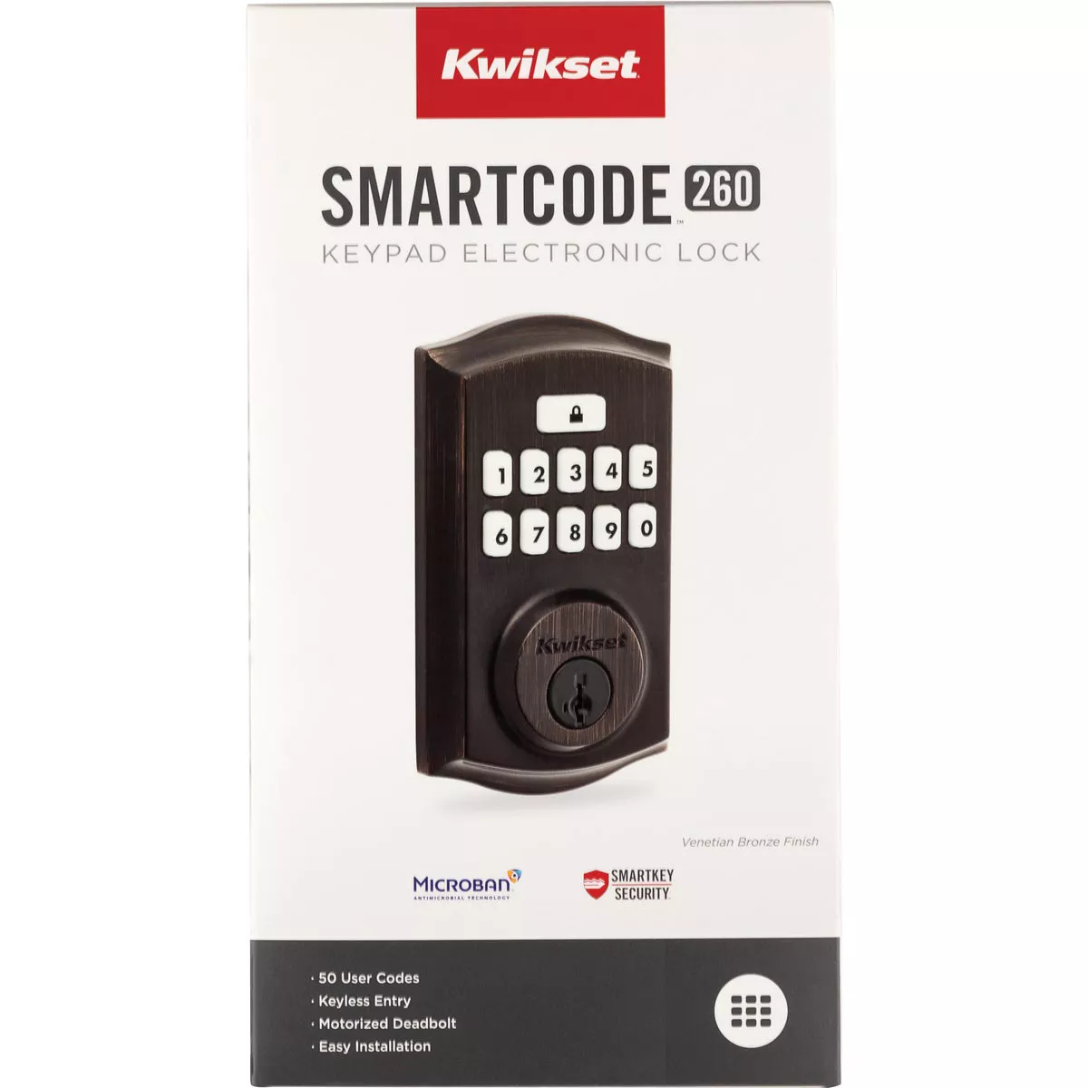 Kwikset Signature Series Traditional SmartCode Venetian Bronze Electronic Deadbolt - photo 2