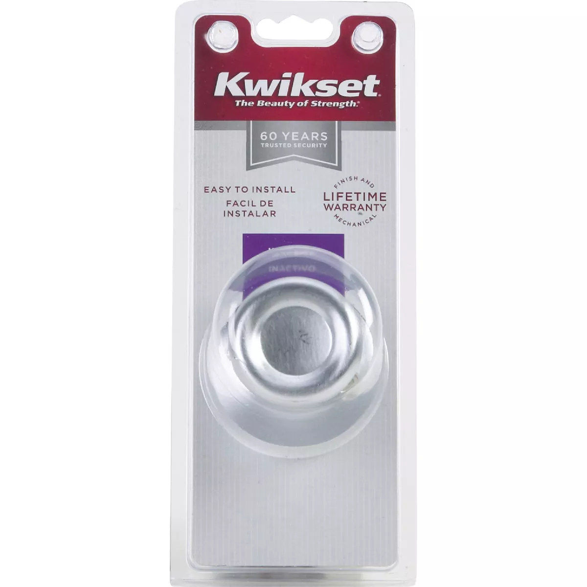 Kwikset Satin Chrome Tylo Dummy Door Knob - photo 2