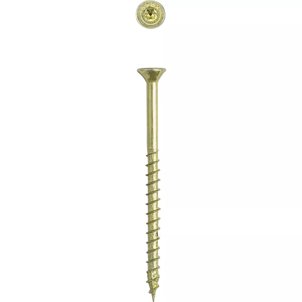 SPAX #8 x 2 In. Flat Head T-20+ Partial Thread Yellow Zinc (Interior) Wood Screw (3 Lb., 465-Count)