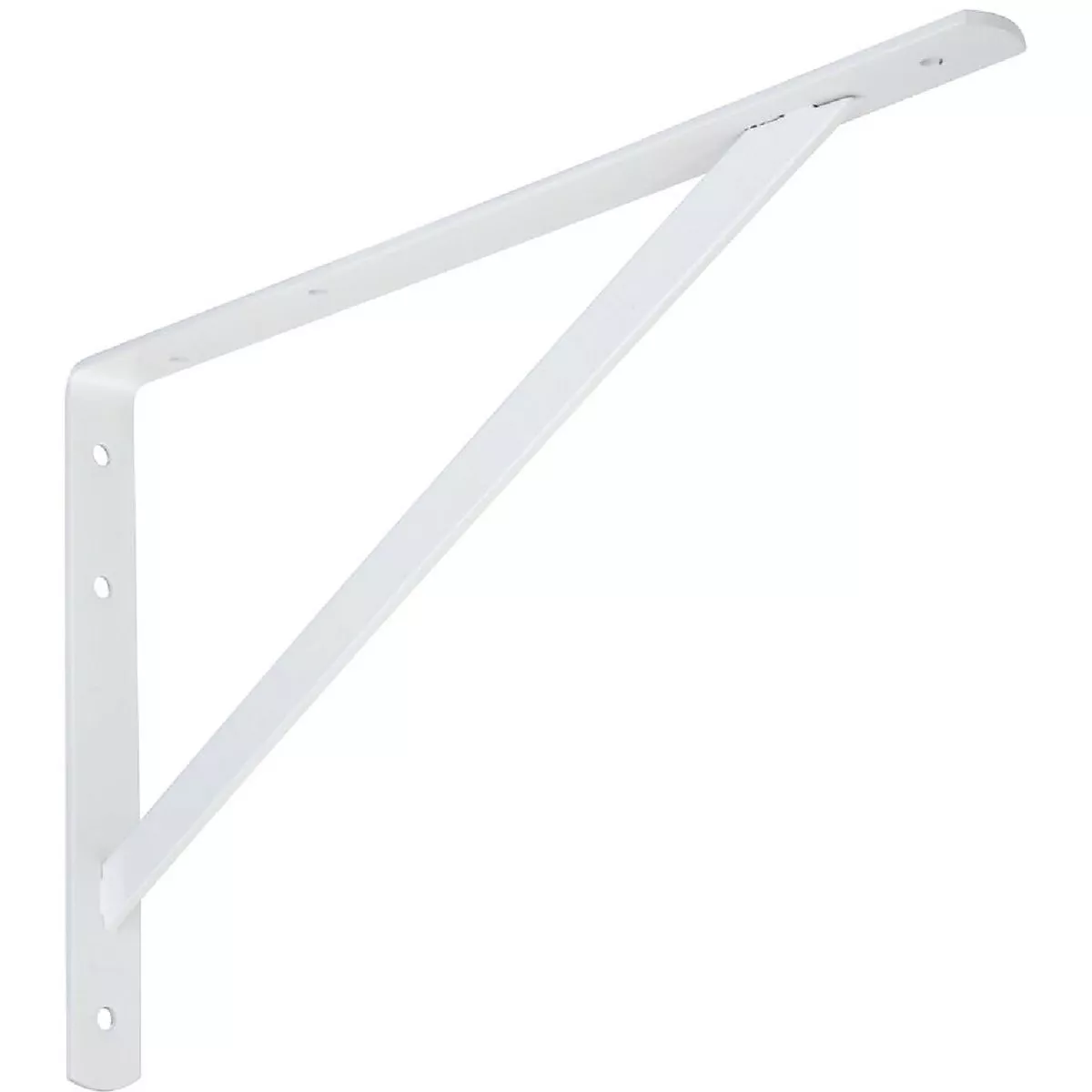 National Hardware 16 In. White Steel Super Strength Shelf Bracket