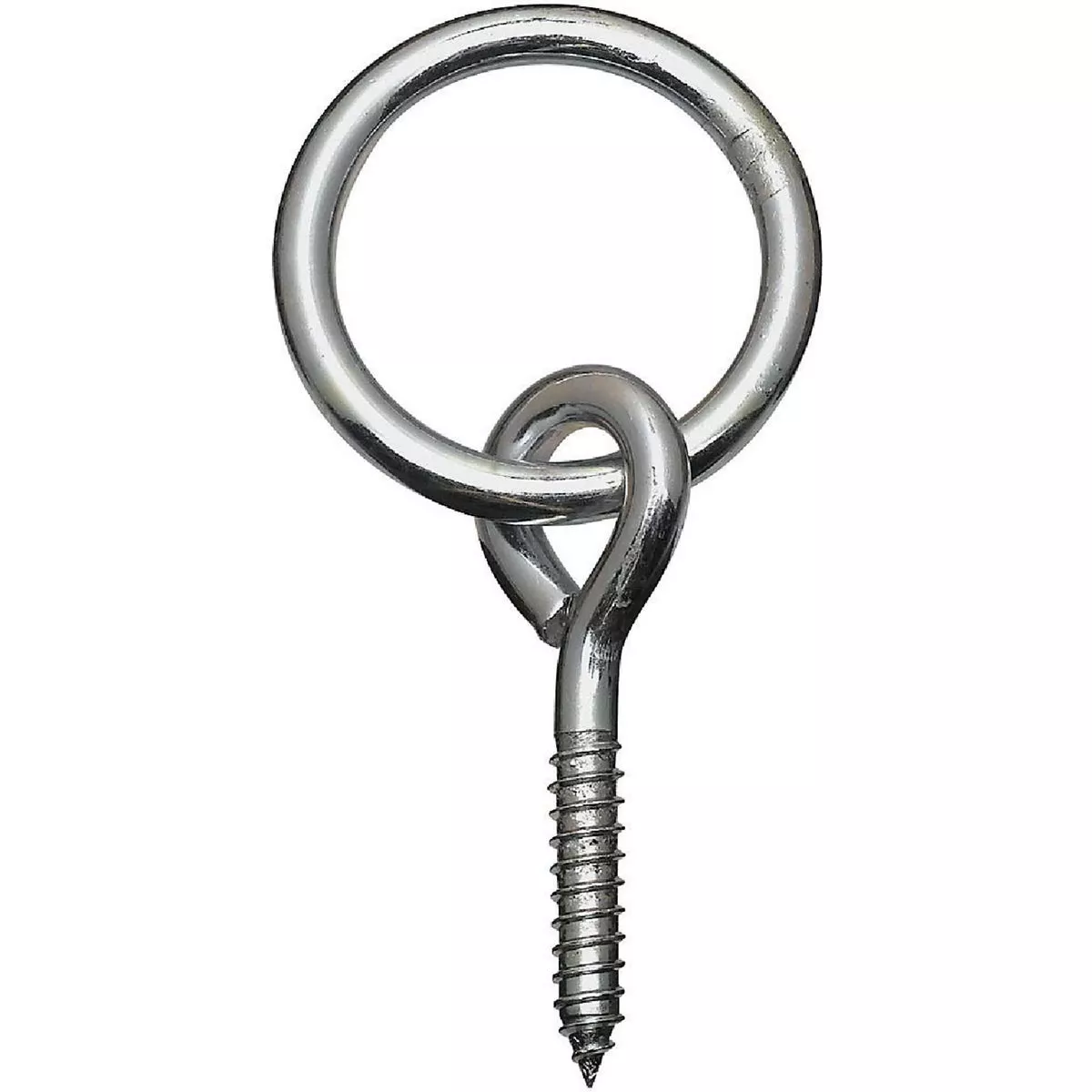 National Hardware 2 In. Dia. x 5/16 In. Thick Zinc-Plated Steel Hitch Ring with Screw Eye