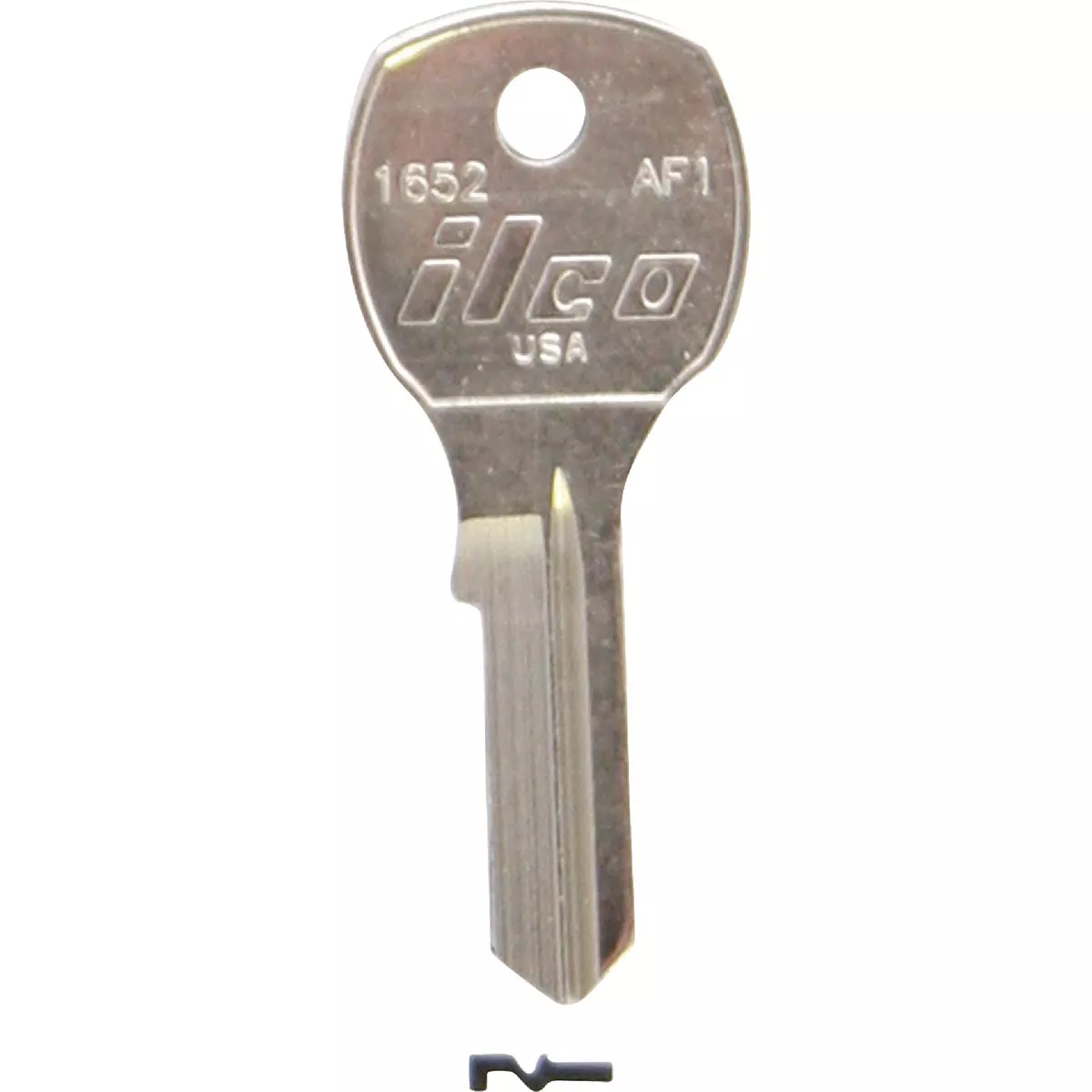 ILCO Florence Nickel Plated House Key, AF1 / 1652 (10-Pack)