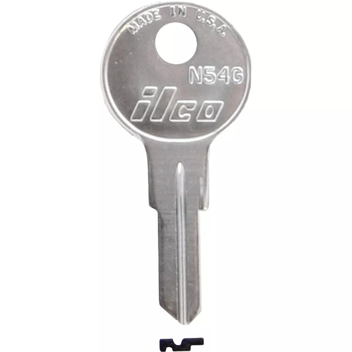 ILCO Nickel Plated Cam Lock Key, N54G (10-Pack)
