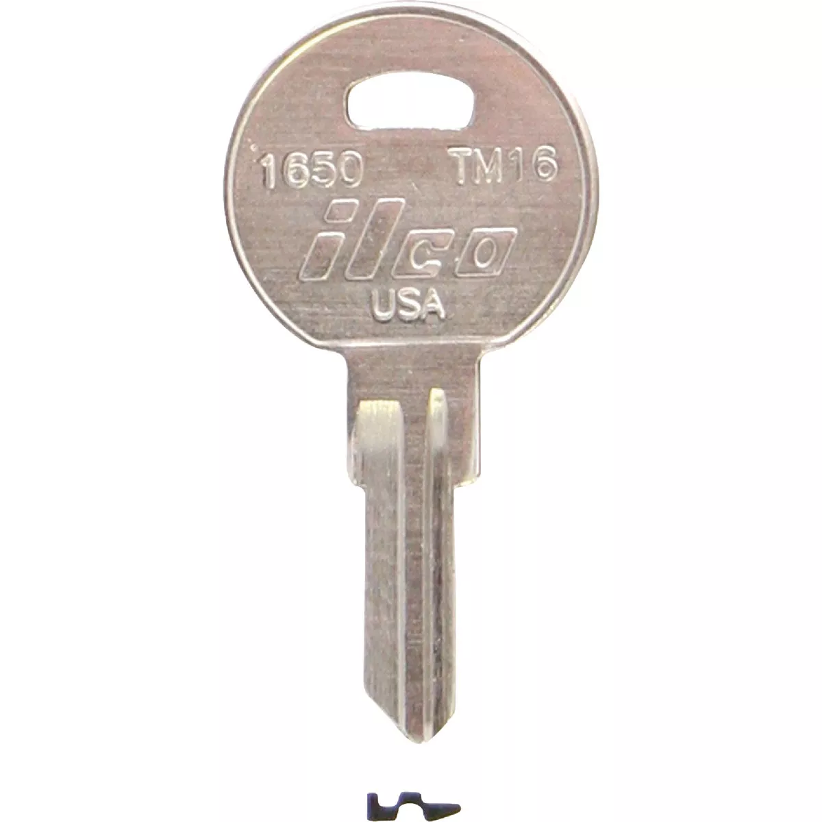 ILCO Trimark Nickel Plated Toolbox Key, TM16 / 1650 (10-Pack)