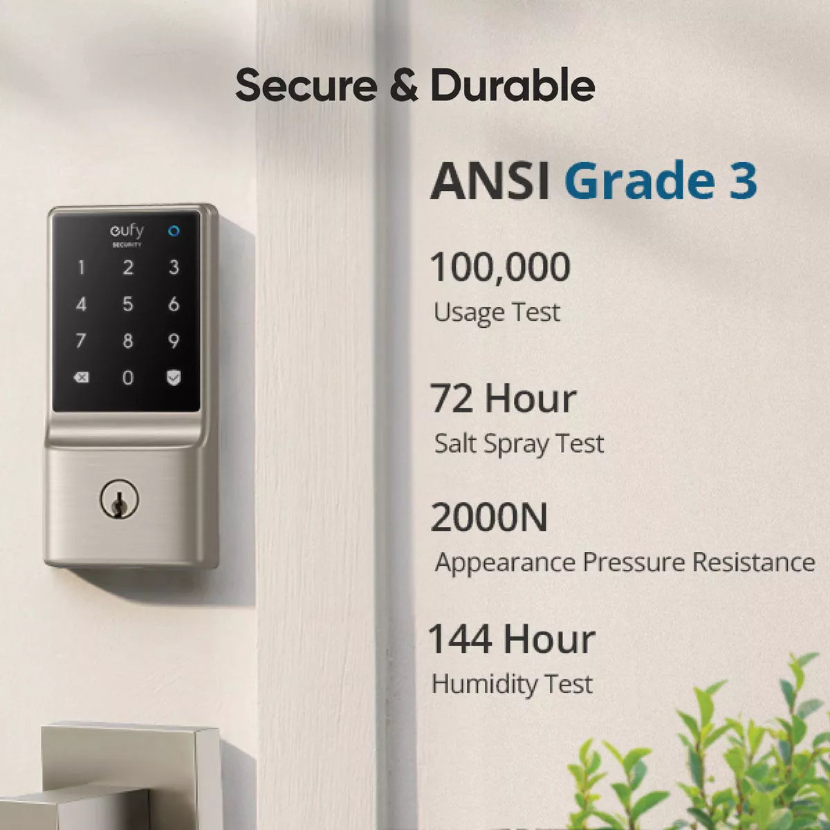 eufy Smart Lock C210 Satin Nickel 5-In-1 Keyless Entry Door Lock - photo 6