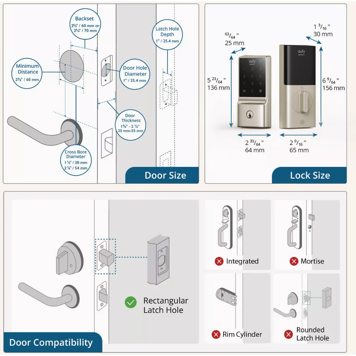 eufy Smart Lock C210 Satin Nickel 5-In-1 Keyless Entry Door Lock - photo 7