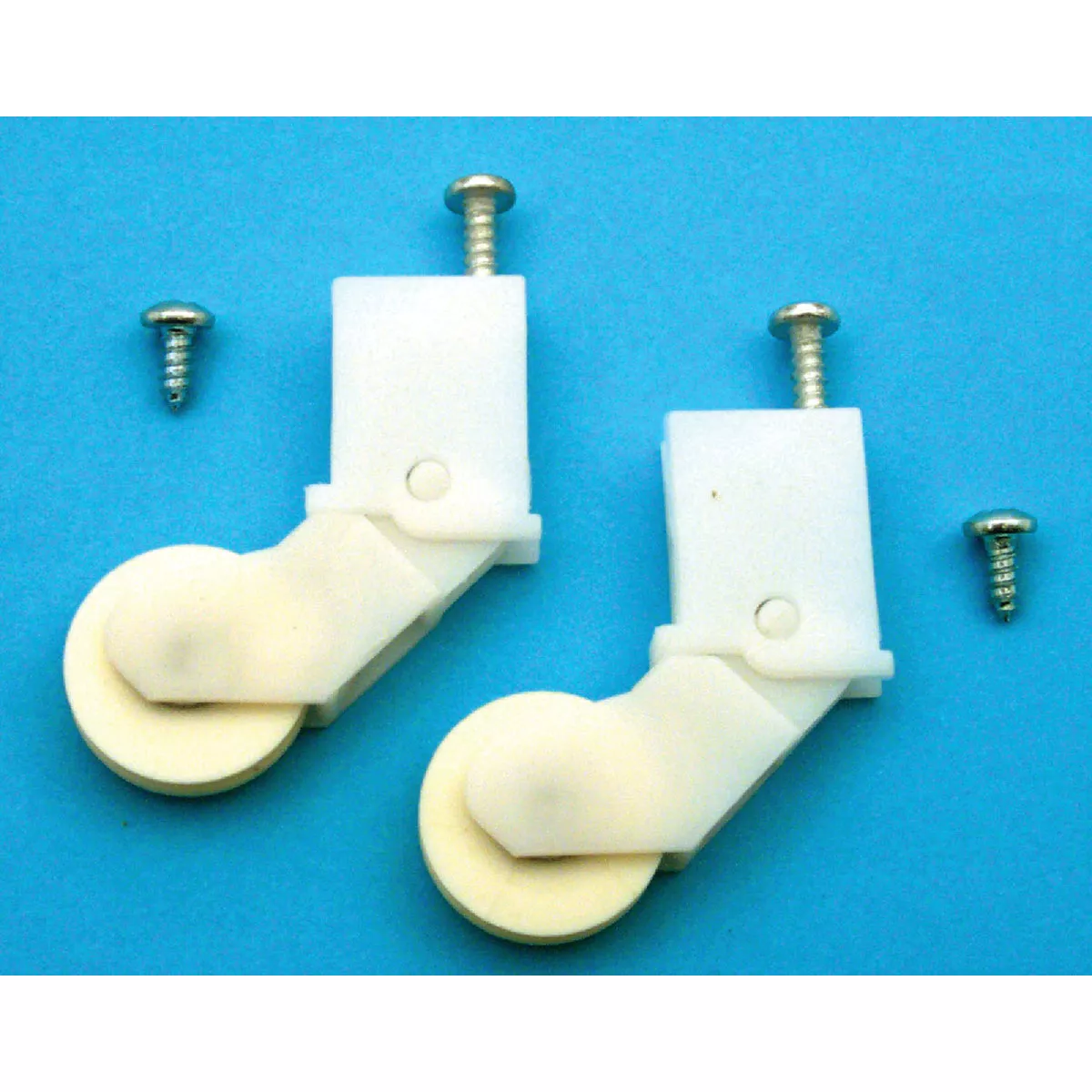 Prime-Line 1 In. x 1/2 In. Adjustable Nylon Screen Door Roller Assembly (2-Count) - photo 2