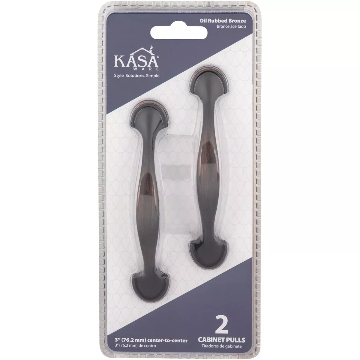 KasaWare 4-5/8 In. Brushed Oil Rubbed Bronze Cabinet Pull (2-Pack) - photo 2