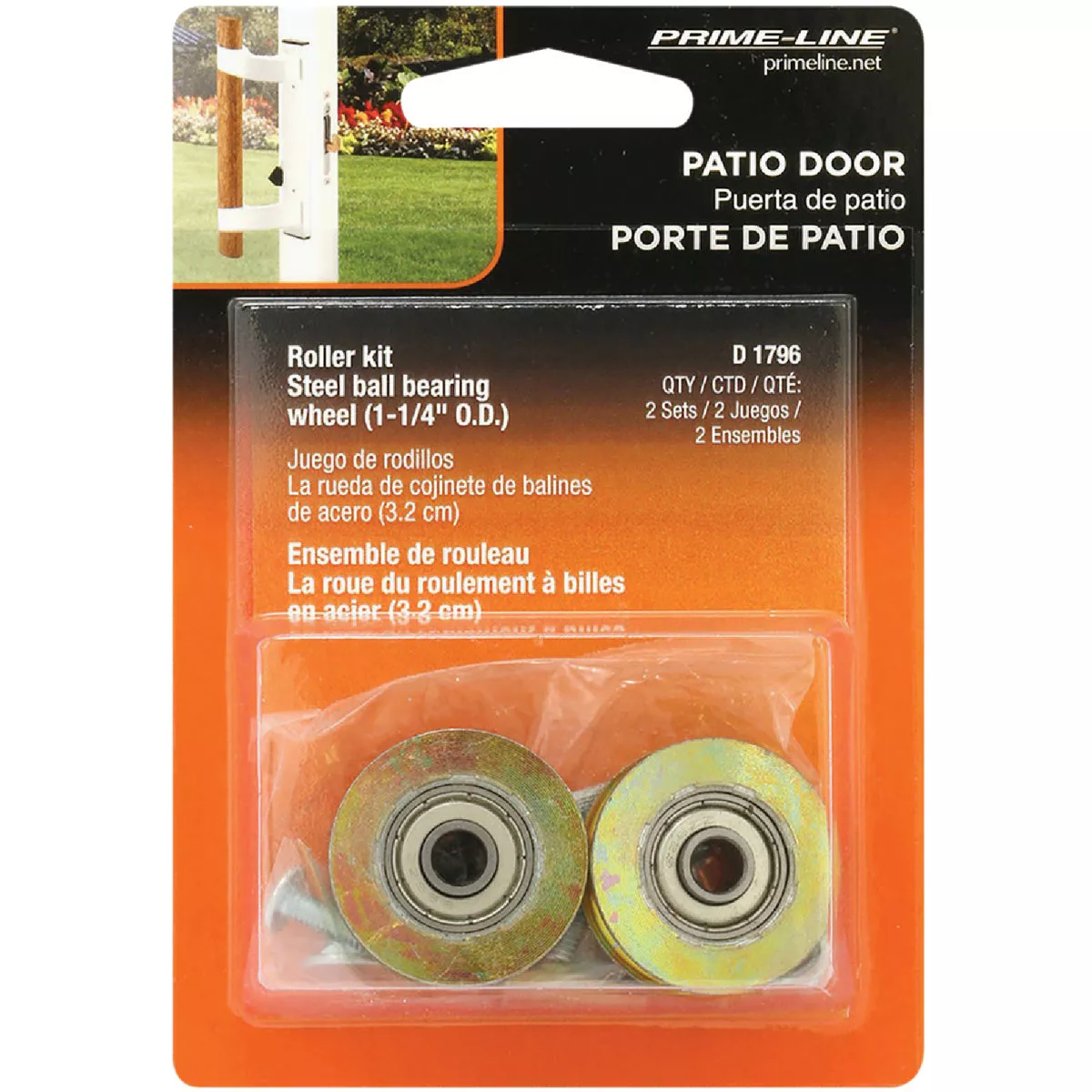 Prime-Line 1-1/4 In. Sliding Door Roller Set (2 Count) - photo 2