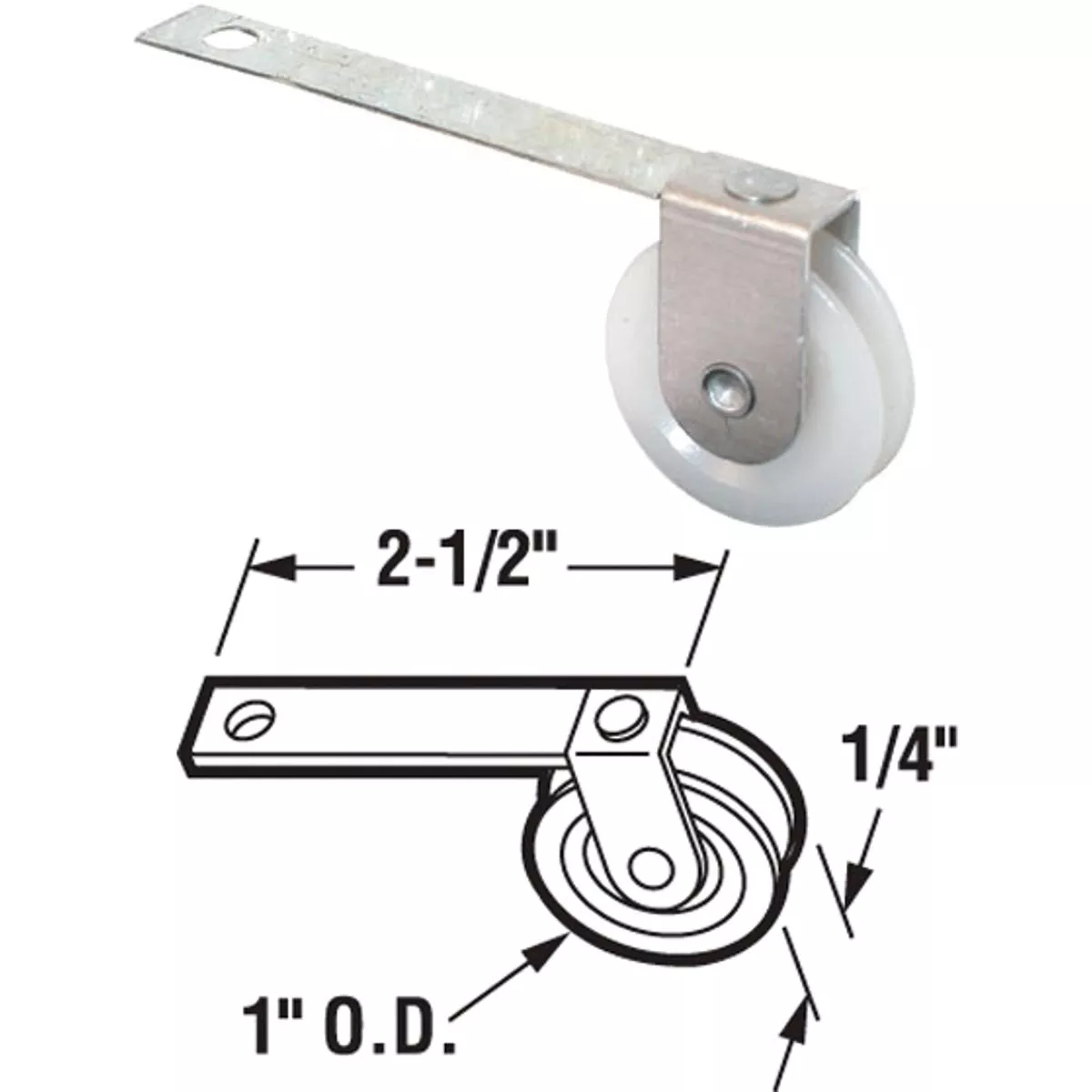 Prime-Line Flat Screen Door Tension Spring with Roller (2-Pack)