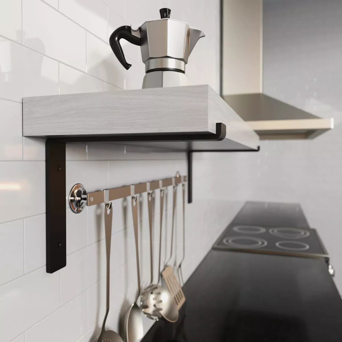 Knape & Vogt Silverton 10 In. Black Decorative Bracket - photo 2