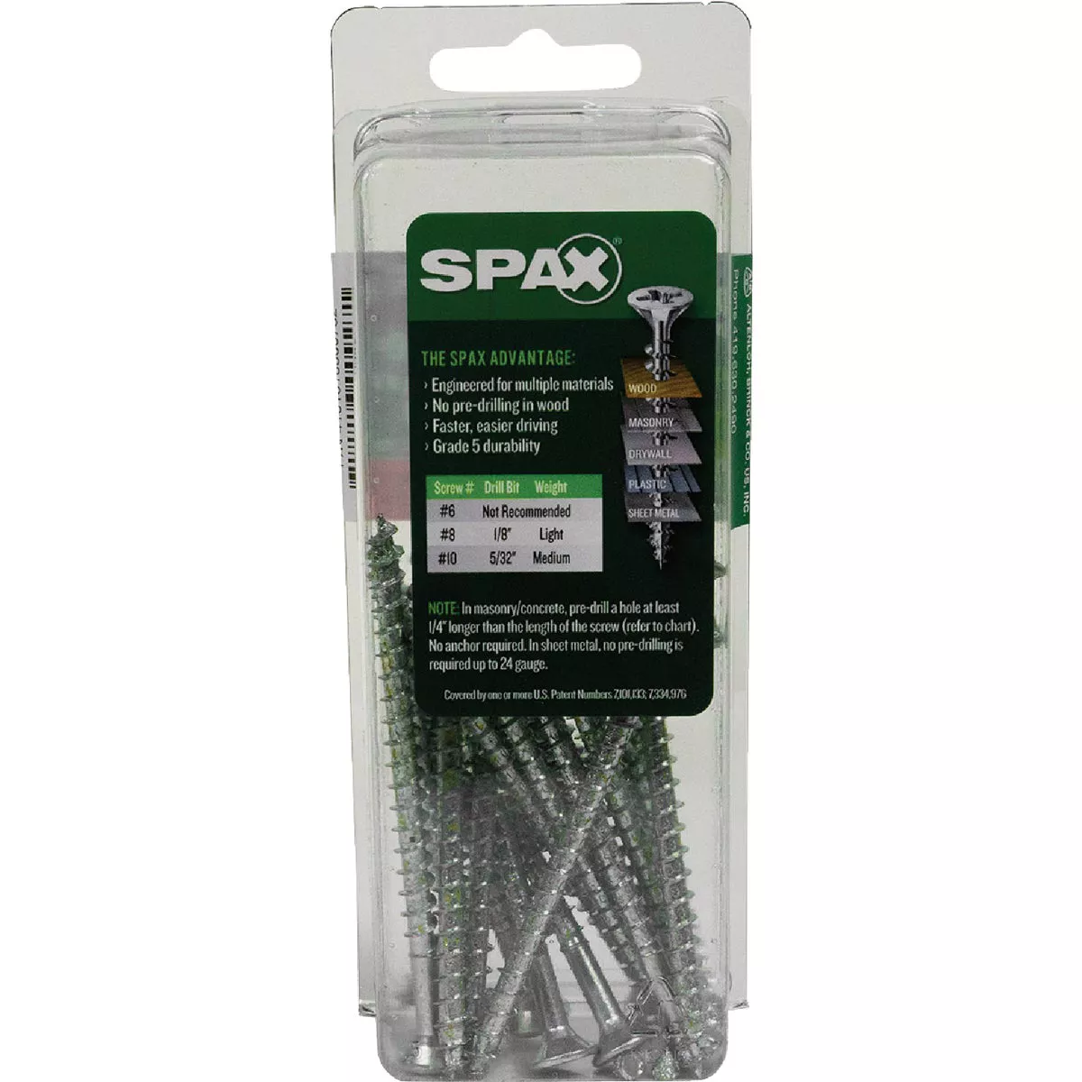 SPAX #10 x 3 In. Unidrive (Combo Drive) Flat Head Zinc (Interior) Multi-Purpose Construction Screw (16 Ct.) - photo 5