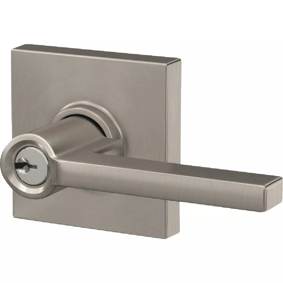 Schlage Latitude Lever Collins Satin Nickel Keyed Entry Lock - photo 3