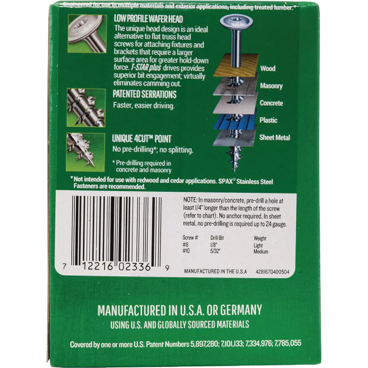 SPAX #8 x 2 In. T20 Plus Wafer Head HCR-X (Exterior Rated) Wood Screw (140 Ct.) - photo 5