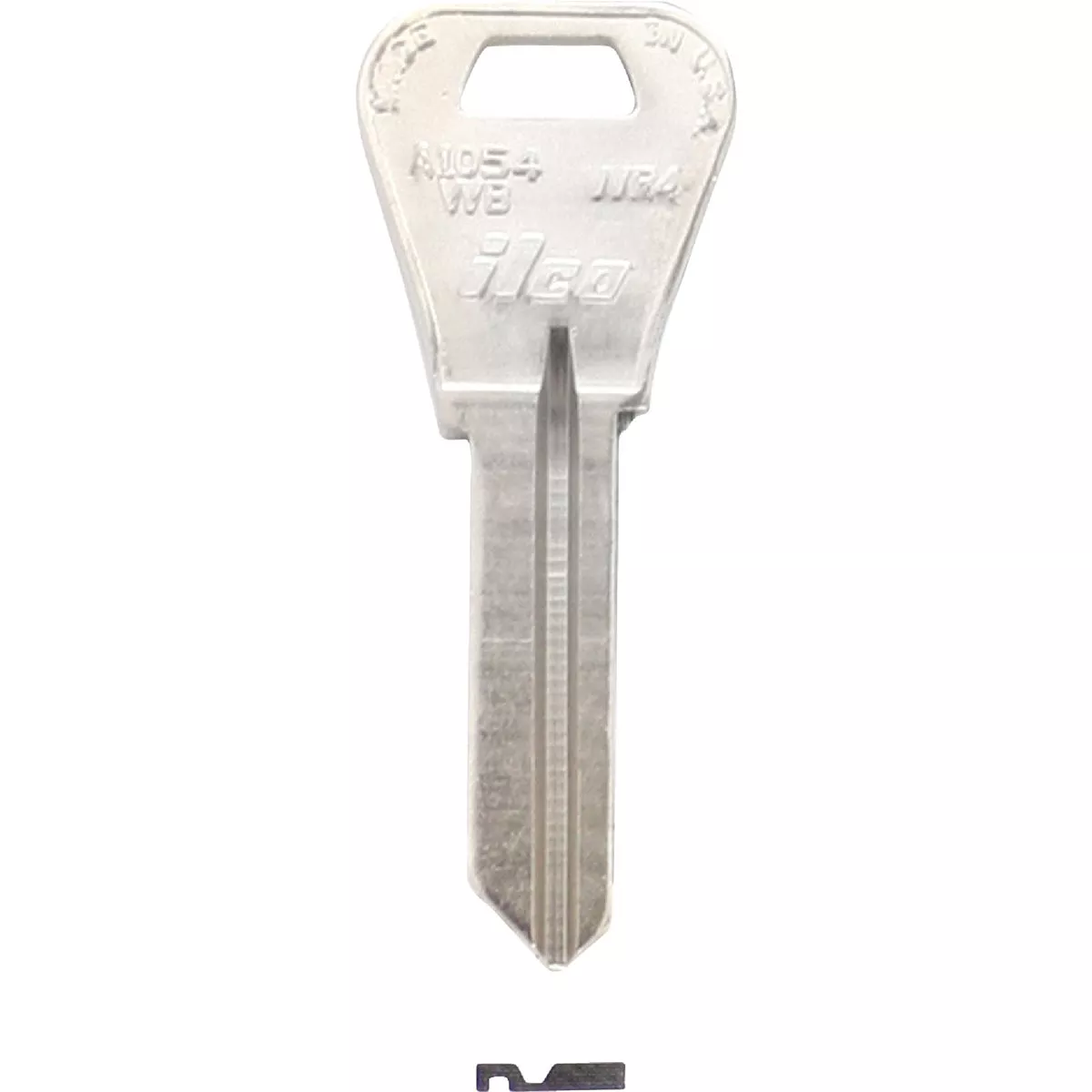 ILCO Weiser Nickel Plated House Key, WR4 / A1054WB (10-Pack)
