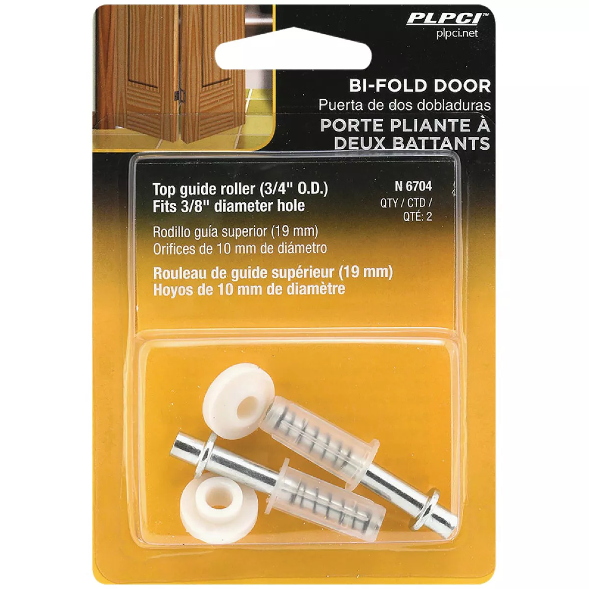 Prime-Line Bifold Door 3/4 In. Top Roller Guide (2 Count) | True Value ...