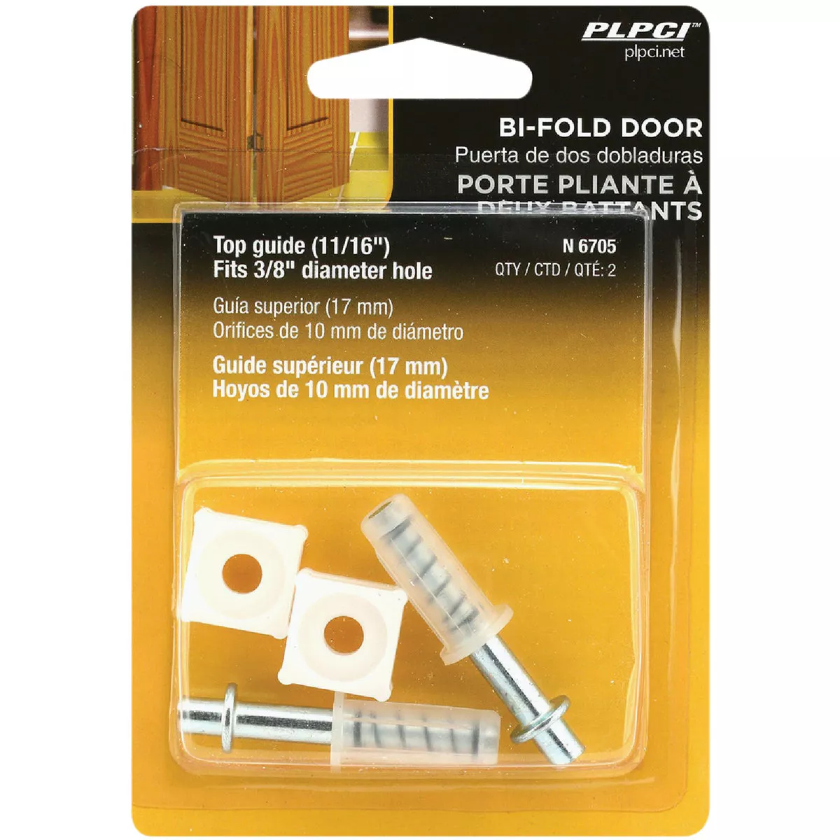 Prime-Line Bifold Door Square Top Guide (2 Count) - photo 2