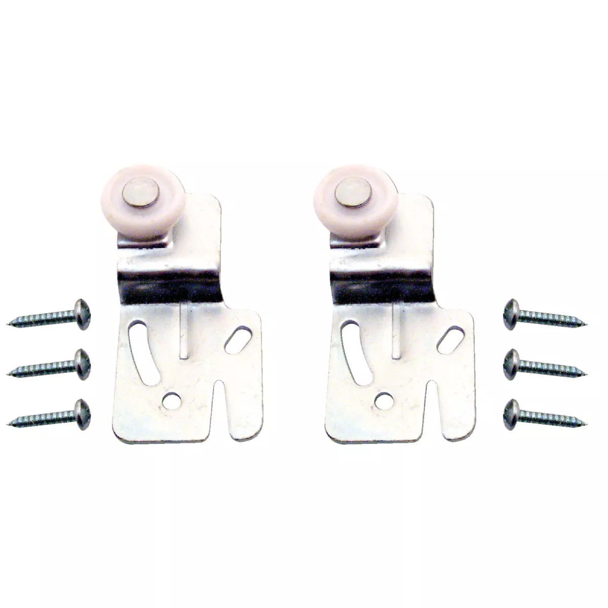 Prime-Line Offset Adjustable 2-1/2 In. H. x 1/2 In. Single Wheel Back Bypass Door Roller (2-Count) - photo 3
