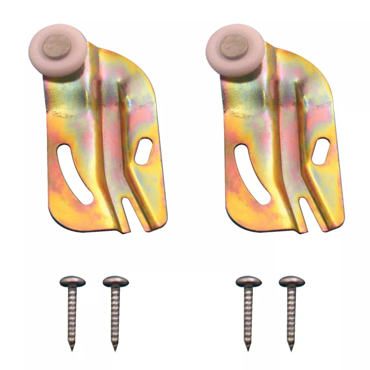 Prime-Line Offset Adjustable 3/4 In. Dia. x 1/4 In. Single Wheel Front Bypass Door Roller (2-Count) - photo 2