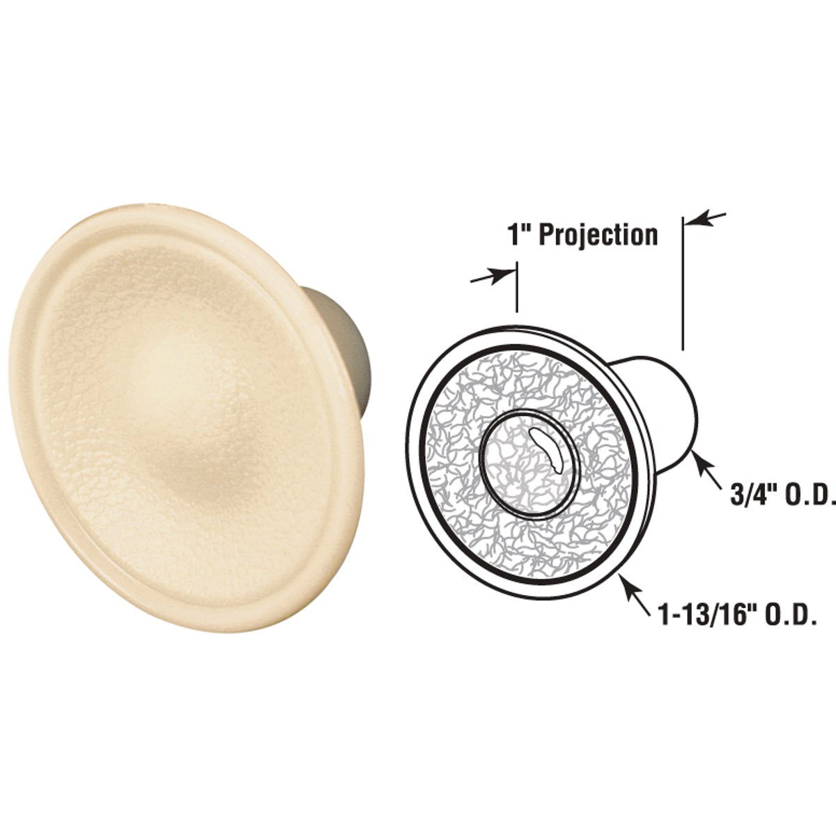 Prime Line BiFold Plastic Door Knob Pull (2 Count) Do it Best