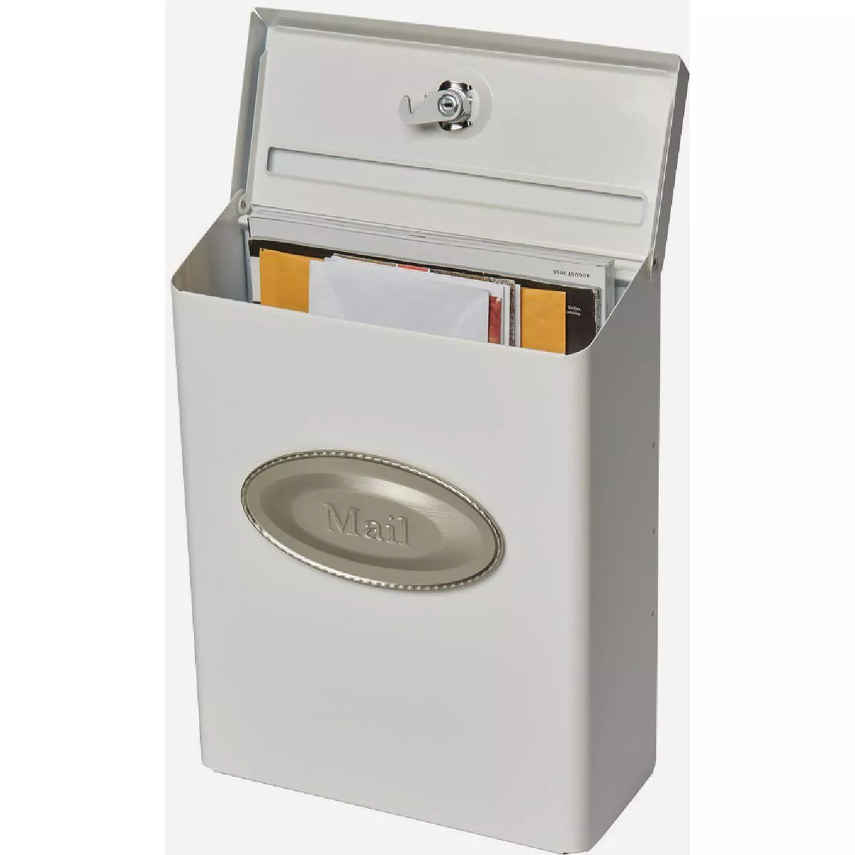 Gibraltar White Designer Vertical Wall Mount Mailbox - photo 3