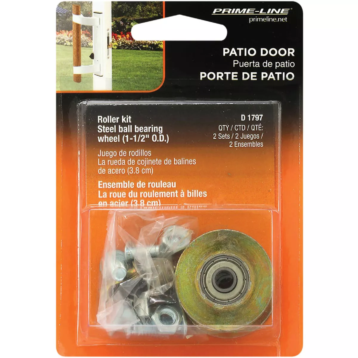 Prime-Line 1-1/2 In. Sliding Door Roller Set (2 Count) - photo 2