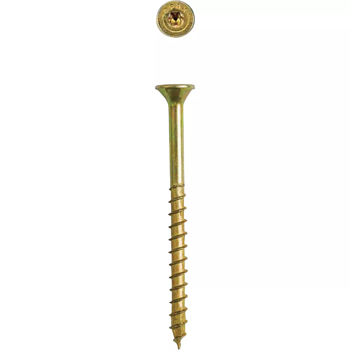 SPAX #10 x 2-1/2 In. Flat Head T-20+ Partial Thread Yellow Zinc (Interior) Wood Screw (3 Lb., 230-Count)