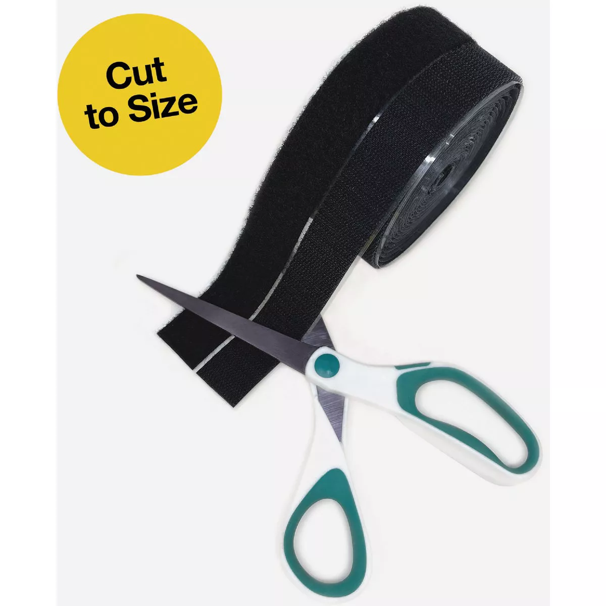 Wrap-It Storage Stick 'Em 3/4 In. x 5 Ft. Black Hook & Loop Roll - photo 4