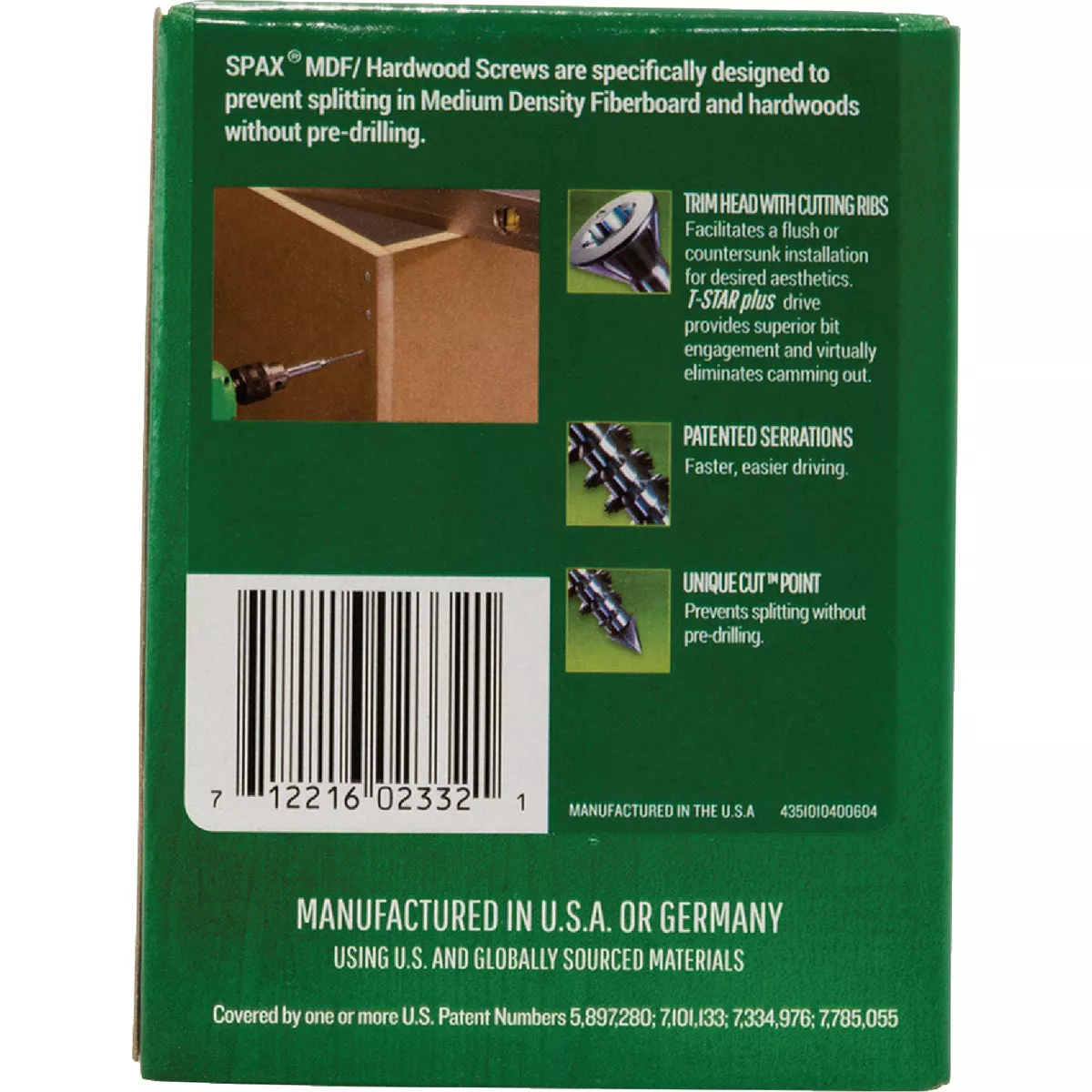 SPAX #8 x 2-1/2 In. T20 Plus Trim Head Zinc (Interior) MDF Cabinet Screw (154 Ct.) - photo 5